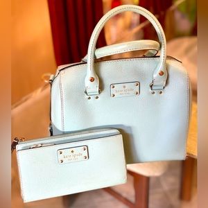 Kate Spade, Turquoise Bag and Wallet